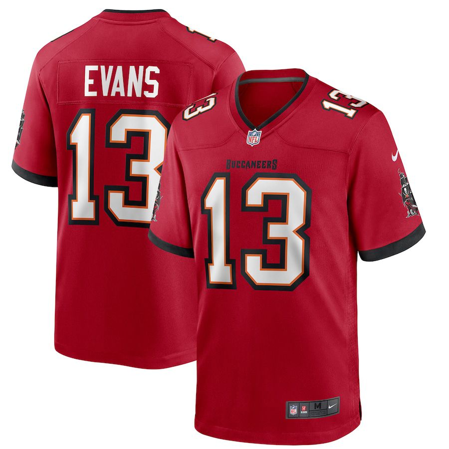 Men Tampa Bay Buccaneers #13 Mike Evans Nike Red Player Game NFL Jersey->tampa bay buccaneers->NFL Jersey